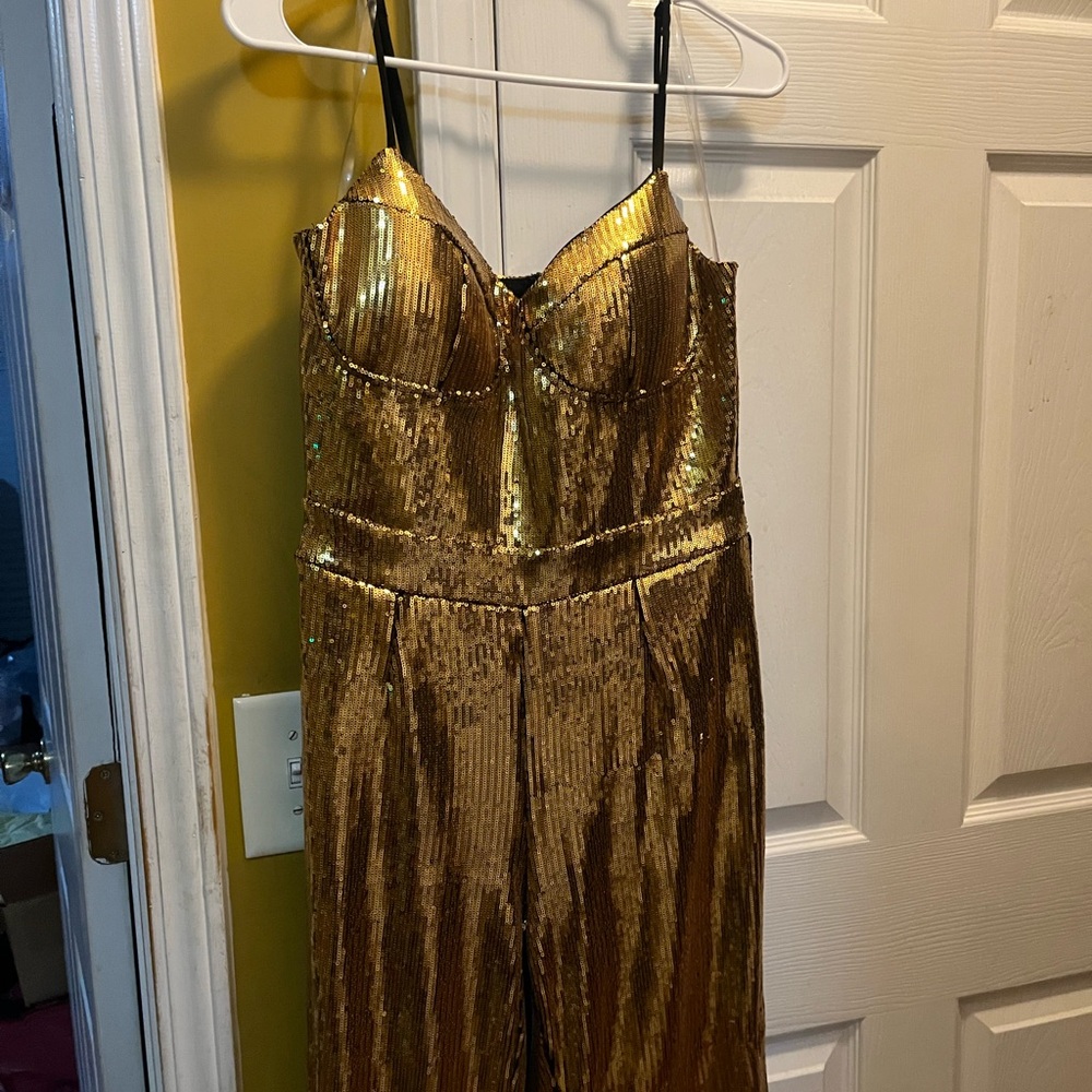 Gold Sequin Jumpsuit